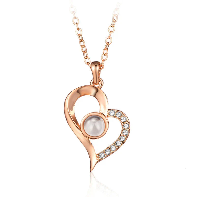 Collier Pendentif SUMENG Amour Romantique Nuptial 2024
