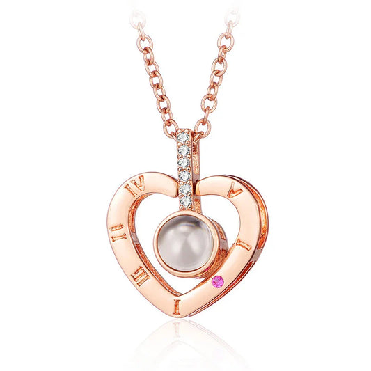 Collier Pendentif SUMENG Amour Romantique Nuptial 2024